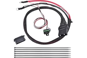 hodflop 42015 4-Pin Plow Side Battery Cable Wiring Harness Compatible with Western SnowEx Fisher Blizzard Snow Plow, Plow Side Power Cable Wire Harness Replace# 412421