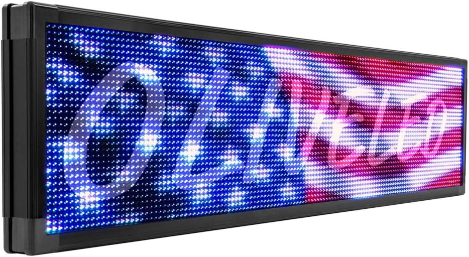OLIVE LED Sign Full Color P20, Programmable Scrolling Outdoor Message Display Signs EMC - Industrial Grade Business Ad Machine. (53" x 78")