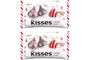 SNACKIVORE Christmas Candy Cane Flavored Chocolate Drops Bulk 2 Pack of 9.5oz Bags