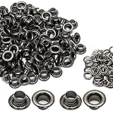 Litoexpe 5MM Grommets Eyelets 200 Pcs, Self Backing