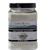 Alum Powder Granulated Food Grade 2 lbs. - by Medley Hills Farm in Reusable Container - Granulated Potassium Alum Powder - Made in the USA