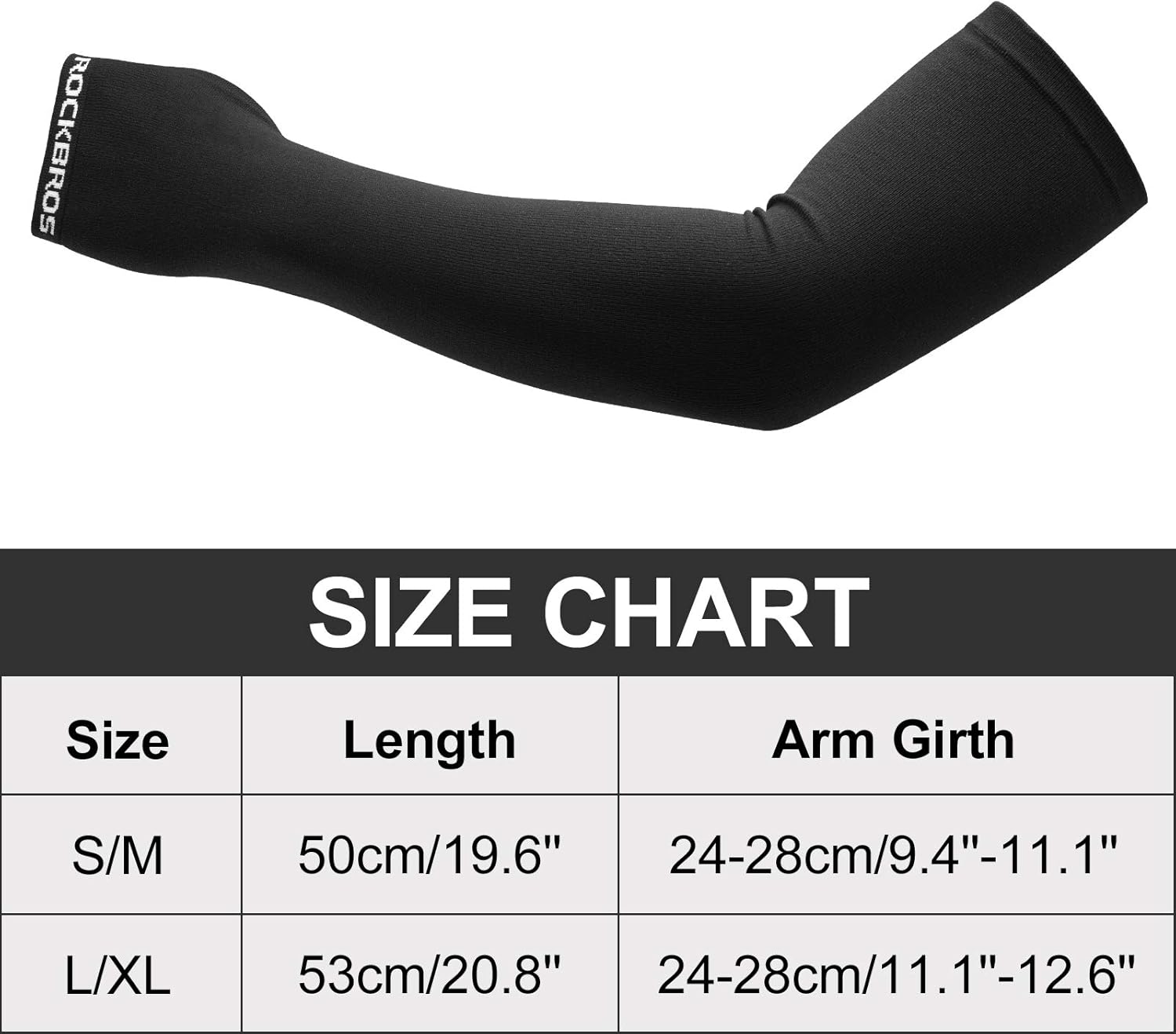 ROCKBROS Winter Arm Warmer Knit Long Arm Sleeves Warm for Women Men Running Cycling Sports Fingerless Driving Gloves: Clothing