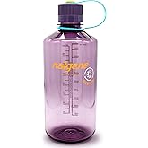 Nalgene Leak Proof Tritan BPA-Free Water Bottle - 32 oz Narrow Mouth - Made in the USA for Outdoor Use & Daily Hydration (Aubergine)