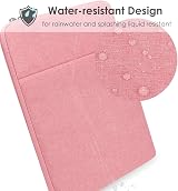 ProElife 13-Inch Laptop Sleeve Case for MacBook Air 13.6 in Pink Canvas view 4