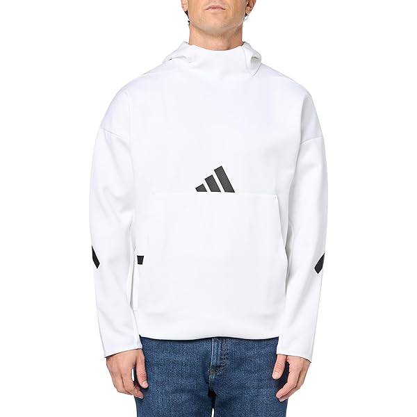 adidas Men's Z.N.E. Premium Hoodie, White, Medium at Amazon Men's