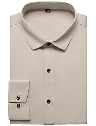 JEMITOP Men's Stretch Wrinkle Free Dress Shirts
