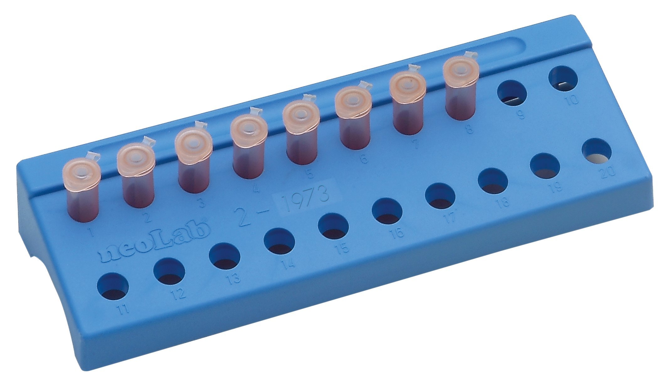 Neolab 2 – 1973 Holds 20 Reaction Containers, Polypropylene, Blue