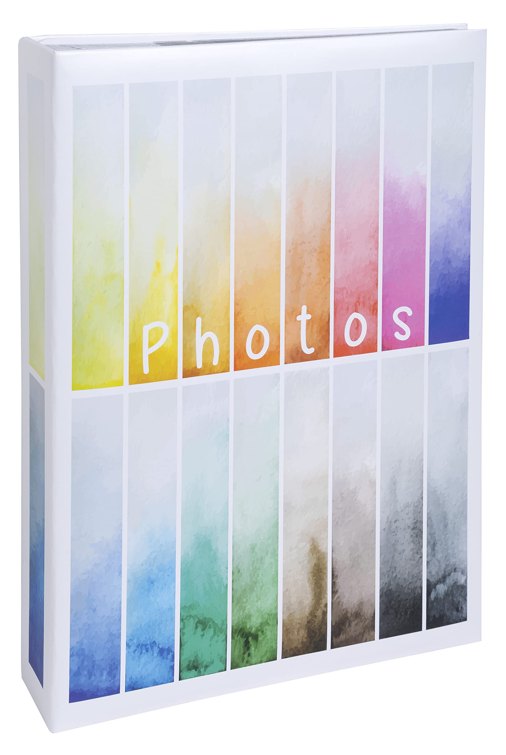 Exacompta - Ref. 62883E - Photo album with pockets RAINBOW - 300 photos 10x15cm - 100 pages - size 22.5x32.5cm - paper cover printed on white background with colour gradient - glossy lamination