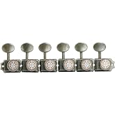 Guyker 6-in-line Vintage Guitar Lock String Tuners &ndash; Locking Tuning Key Pegs Machine Heads Replacement Parts for ST TL Style Electric Guitars Gear Ratio 1:15 &ndash; Old Rust Color