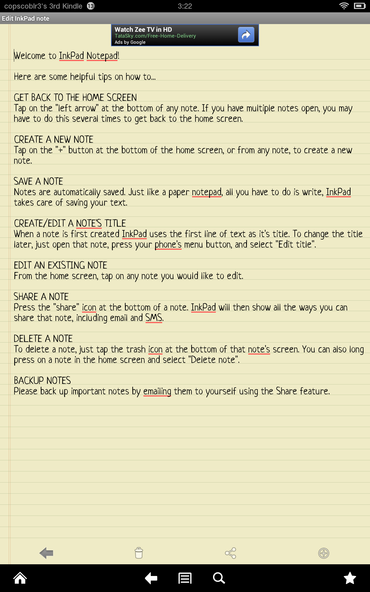 InkPad Notepad (for for Android
