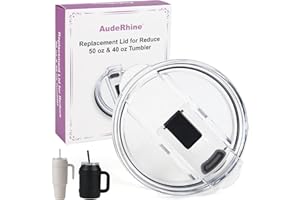 Replacement Lid for Reduce 50 oz & 40 oz Tumbler, BPA-Free, Leak Proof, Splash Proof, Perfect Fit, Dishwasher Safe