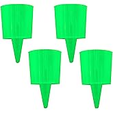 Iconikal 4-Pack Beach Sand Coaster Cup and Beverage Holder Set (Green)
