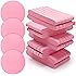 Luxiv 120 Pcs Pink Compressed Facial Sponges, Cleansing Estheticians Sponge | 120 Pink Round Face Sponges, Expands In Water, 