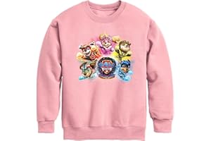 HYBRID APPAREL - Paw Patrol The Movie - Mighty Movie Character Group - Toddler & Youth Crewneck Fleece Sweatshirt