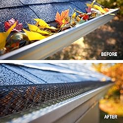 Evcitn Plastic 2-Pack Gutter Guard Mesh Roll