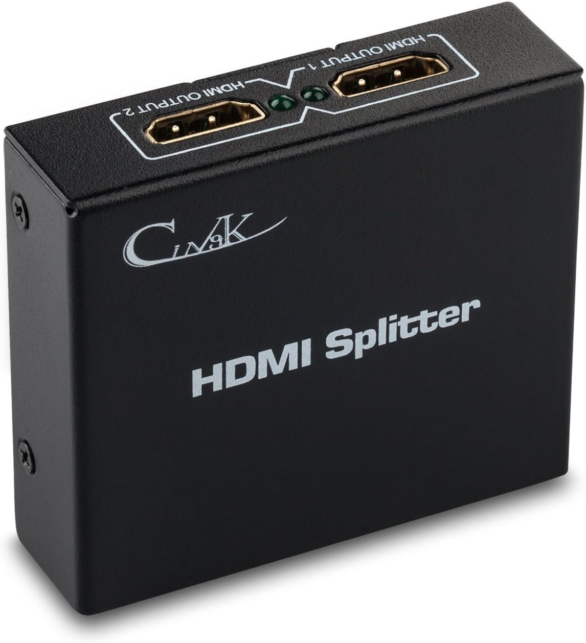 4K Splitter HDMI- CingK Mini 1X2 Powered HDMI Signal Distributor 1 in 2 Out for Full HD 1080P Support and 3D Capability - Version 1.4a ¡­