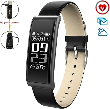 CHEREEKI Pulsera Inteligente Fitness Tracker con Monitor de Pulso ...