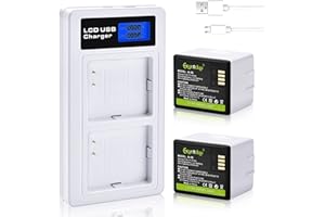 Eeyrnduy 2- Pack Batteries and Charger for arlo Pro,Pro 2 Camera,2440mAh Rechargeable Battery