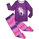 Jxstar Pajamas for Girls Unicorn Pj Set Kids Long Sleeve Fall Winter Sleepwear …