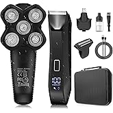 Manscape Body and Ball Trimmer for Men, Bald Head & Body Shaver, Mens Grooming Kits Pubic Groin Hair Trimmer, Body Groomer Electric Razors for Smooth Shaving, IPX7 Waterproof