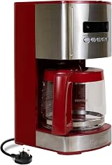 Kenmore Koolatron 12-Cup Drip Coffee Maker 1.8L Glass Pot Digital Timer Red