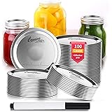 100 Pcs Regular Mouth Canning Lids for Balls Kerr Jars - WenStorm Rings Regular Mouth Canning Lids 70 mm Diameter 100% Cannin