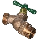 Arrowhead Brass & Plumbing 351LF 3/4" Male Pipe Thread, Red Brass, Straight Hose Bibb