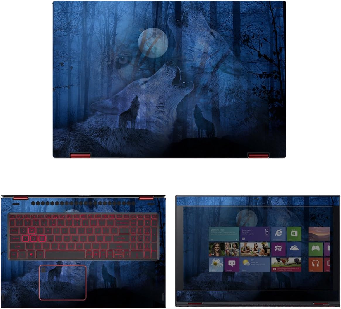 decalrus - Protective Decal Wolves Skin Sticker for Acer Nitro 5 Spin NP515-51 (15.6" Screen) case Cover wrap ACnitro5_Spin_NP515-51-121