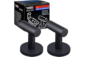 ULIBERMAGNET Strong Magnetic Coat Hooks,Heavy Duty Rubber Coated Magnets Hook for Metal,Door,Grill,Refrigerator, Locker,Neodymium Magnet Hook for Towel,Coat,Bag,Umbrella