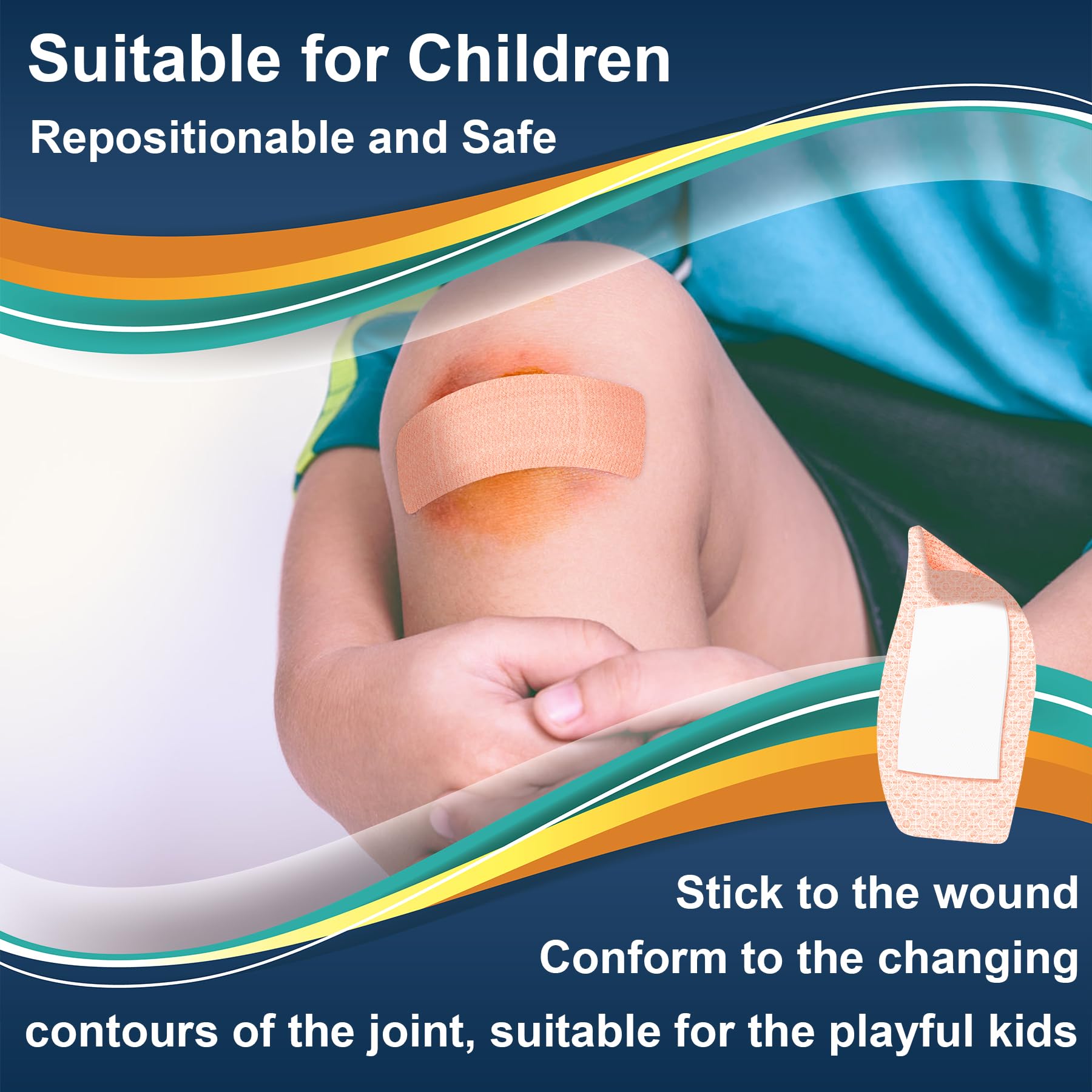 Hysimedy Silicone Adhesive Bandages Large Sizes for Sensitive Fragile Skin 2