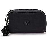 Kipling womens Women's Gleam Cosmetic Bag, Black Noir, 7.25 L x 4.25 H 3.25 D US
