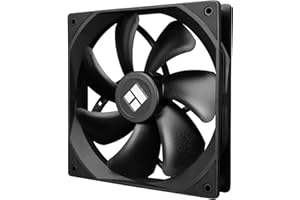 Thermalright TL-C14C CPU Fan, S-FDB Bearing Case Fan with 4-PWM Control, Low Noise PC Fan, 140mm Computer Chassis Fan, CPU Cooler Fan|Black(TL-C14C)