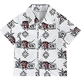 Kayotuas Western Baby Boy Clothes Cowboy Shirt Romper Long/Short Sleeve Button Down Dress Bodysuit Infant Gentleman Outfits