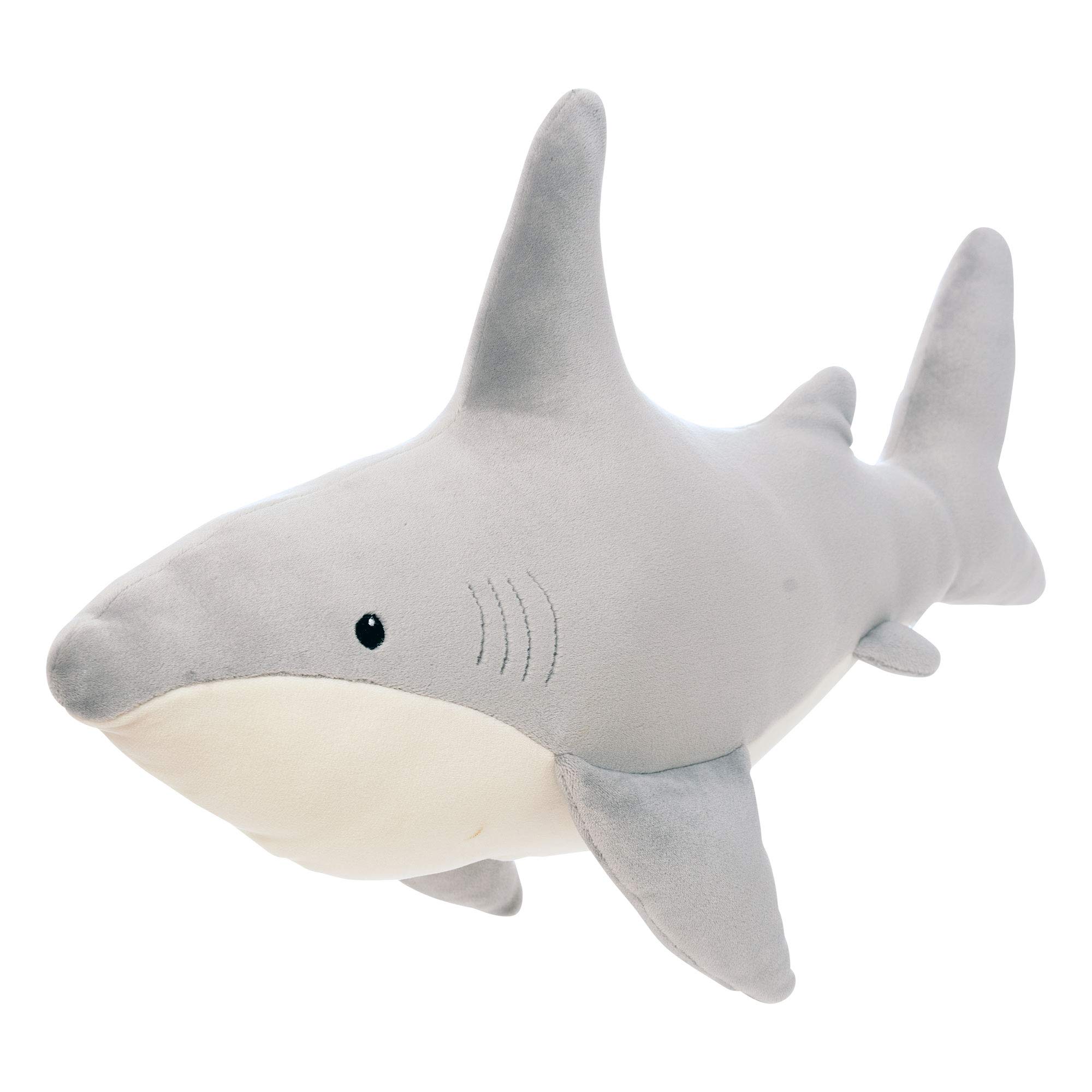 Manhattan Toy Snarky Sharky Velveteen Sea Life Toy Shark Stuffed Animal, 40.64cm