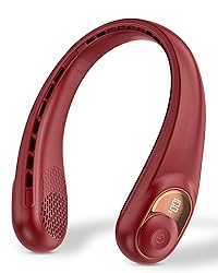 Neck Fan, Personal Fan with LED Display, USB-C