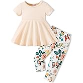 Baby Girl Clothes Toddler Girl Outfits Fall Winter Ruffle Shirt Pants Cute Infant Clothing Set for Little Girl