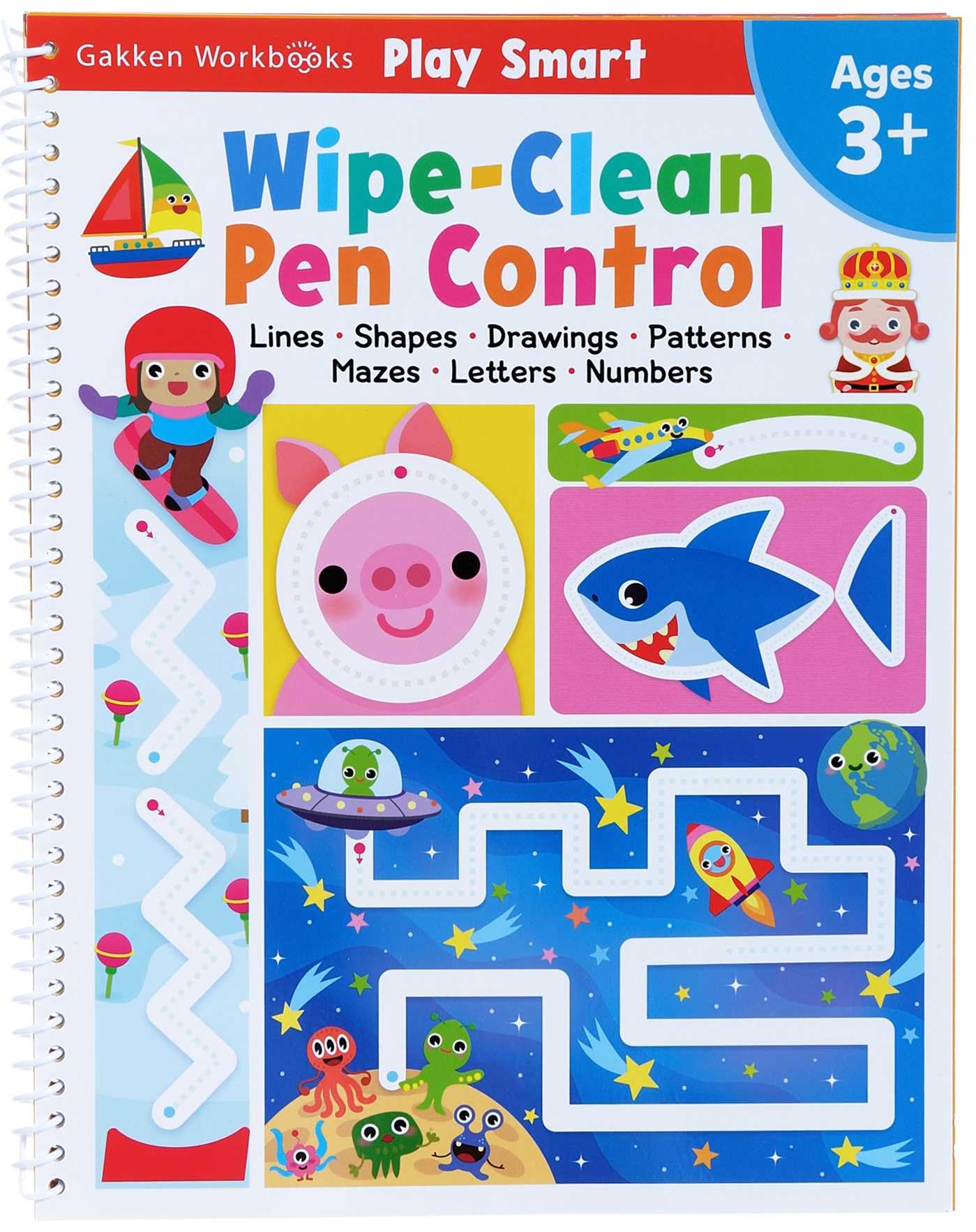 Play Smart Wipe-Clean Pen Control: Ages 3+ Play Smart Wipe-Clean Pen Control: Ages 3+ Play Smart Wipe-Clean Pen Control: Ages 3+ Spiral-bound