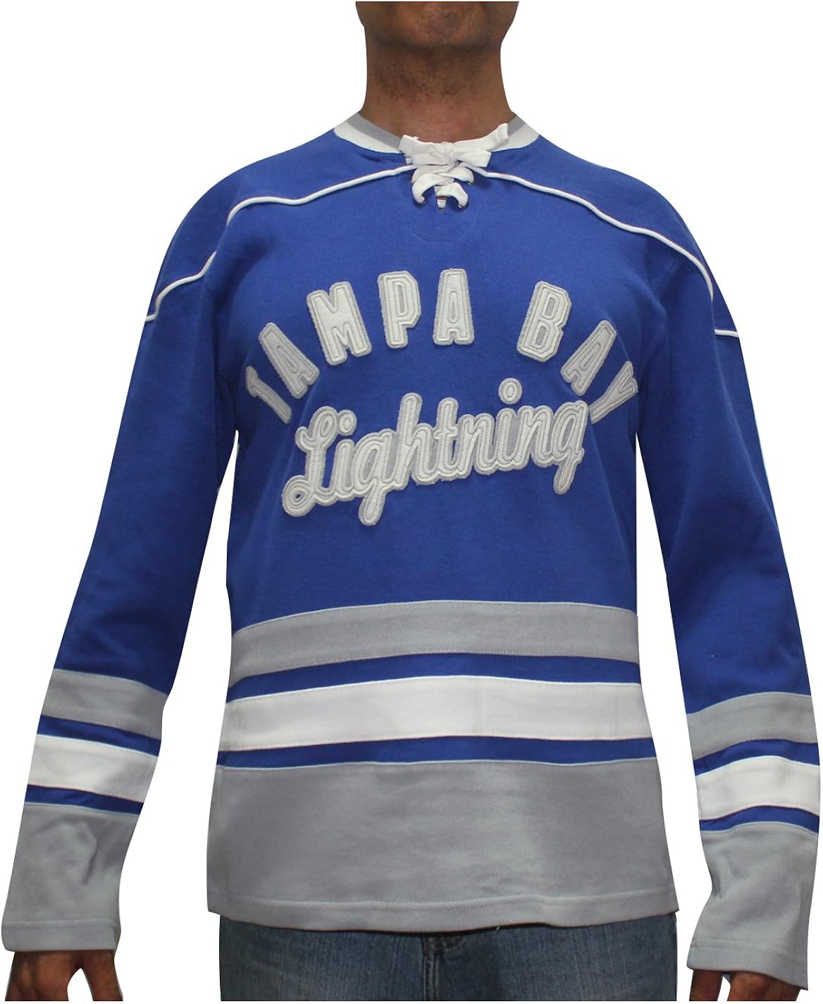 NHL Tampa Bay Lightning Mens Vintage Look Hockey Jersey XL