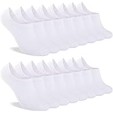 Heatuff Womens No Show Socks, Thin Cotton Invisible Low Cut Socks for Women with Anti-Slip Design 6/8 Pairs