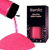 Renfio Iridescent Ultra Fine Glitter Powder 1.75 Oz Fluorescent Purple