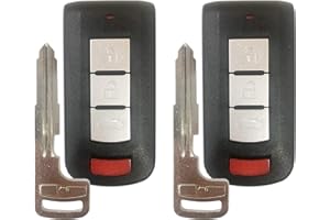For 2008-2017 Mitsubishi Outlander Keyless Smart Remote Key Fob OUC644M-KEY-N,by AUTOKEYMAX (PAIR)