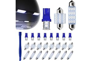 AMZAUTO 24 PCS Car Interior LED Lights Kit 194 T10 DE3175 578 31mm 41mm LED Bulbs Interior Replacement Bulbs for Car Map Lice