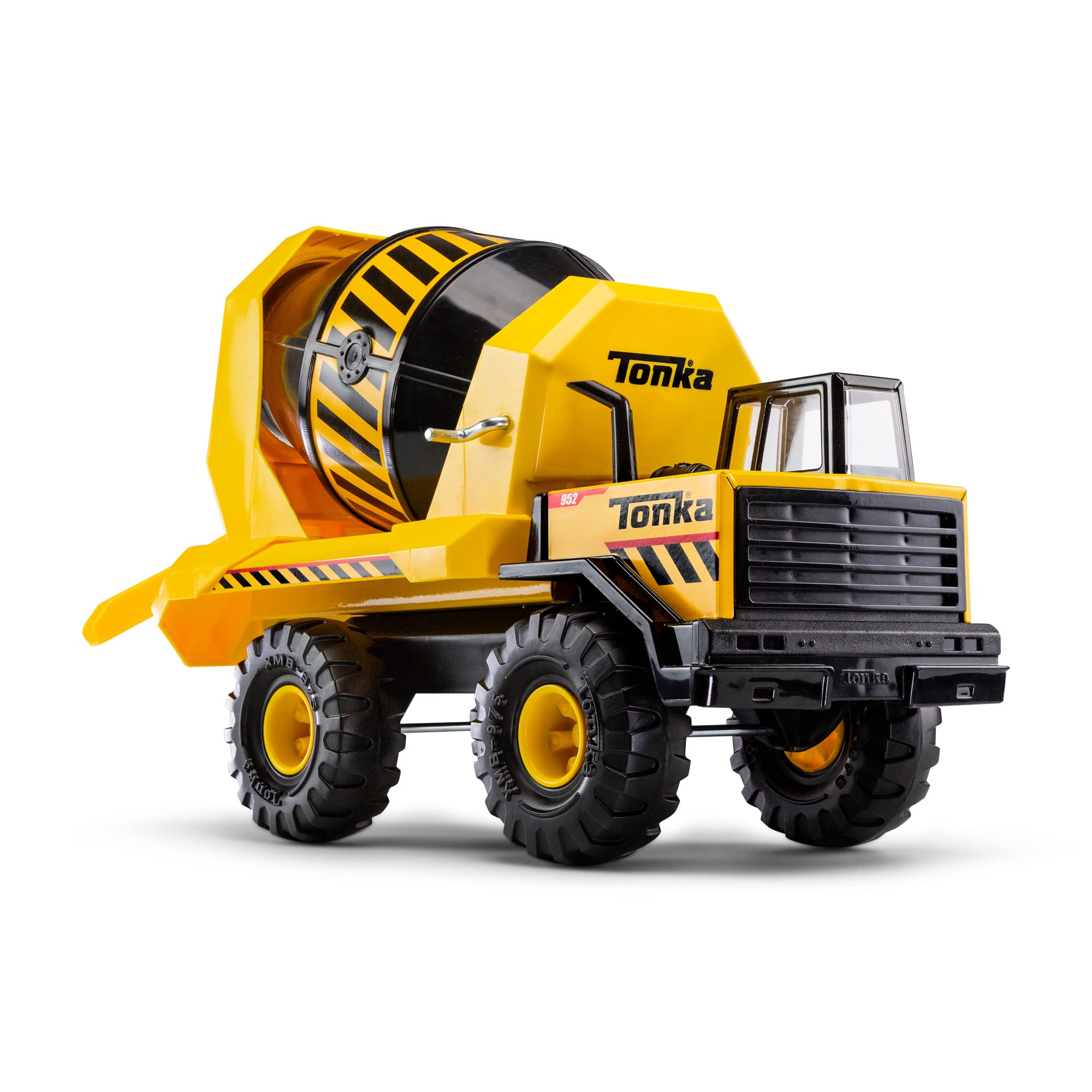 Photo 1 of Tonka Steel Classics Mighty Cement Mixer - Made with Steel & Sturdy Plastic, Yellow Toy Construction Truck, Boys and Girls, Kids, Toddlers, Ages 3+