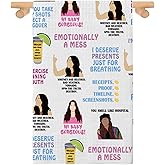 PXTIDY RHOSLC Inspired Kitchen Towel RHOSLC Housewife TV Show Fans Gift Lover Gift Housewife Cooking Dish Towel (A Mess mj)