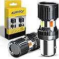 AUXITO 2025 Latest CANBUS 1157 Switchback LED Bulbs 2357 2057 7528 BAY15D Dual Color Amber/White Anti Hyper Flash Built-in Resistor Error Free Turn Signal Lights and DRL/Parking Lights, Pack of 2