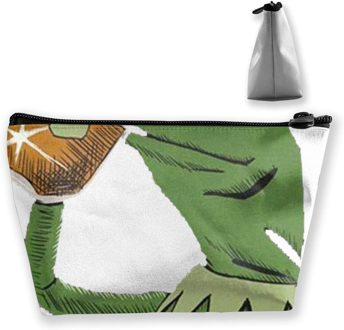 Kermit The Frog Trapezoid Cosmetic Bag Storage Bag Multifunctional Accessory Wallet Storage Bag Travel Outdoor Shopping