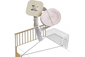Baby Crib Nonslip Anchoring Adjustable Straps for Bed Rails Premium Nylon Accessories Easy to Use Adjustable Crib Strap