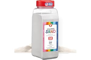 Hygloss Colored Sand for Crafts – 3 lb Bottle, White – Vibrant Colorful Fine Sensory Play Sand Art Kits for Kids – Classroom Activities for Children 3 4 5 6 7 8 9 10 11 12 – Safe for Ages 3+