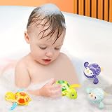 BelleStyle Bath Toys Turtle Penguin Wind Up Clockwork Bath Toy Set view 2
