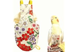 CXYYXF Bird Flight Suits Diapers, Parrot Flight Suits Diapers for Quaker Parakeets Cockatiels Flight Suits, Parrot Clothes (Almond,S)